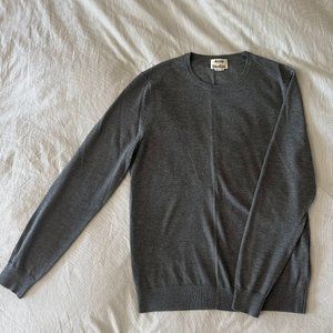 Acne Studios Grey Merino Wool Sweater, Size M